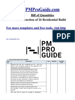 Boq Format For Residential Building