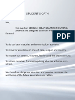 IKRAR Rukun Negara Dan Ikrar Pelajar in ENGLISH