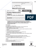 2206 9fm0 3a A Level Further Pure Mathematics 1 - June 2022