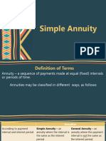 Simple Annuity