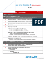 BLS Skills Checklist 2022