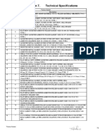 Specification of Various Gaskets