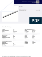 Barre Linéaire LED 1200mm Utah 40W (UGR19) 