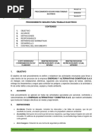 PR-SST-16 Procedimiento para Trabajo Electrico