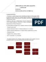 RESUMOS - DIREITO PROCESSUAL CIVIL DECLARATIVO - 2miniteste