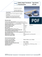 Safety Angle Transducer Type Series Potentiometric 530 400: Special Features