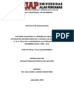 Factores Asociados Al Consumo de Tabaco en Los Estudiantes Universitarios de La Escuela de Enfermeria Del 2° Al 5° Ciclo de La Universidad Alas Peruanas, Marzo - Noviembre Surco, Peru - 2015