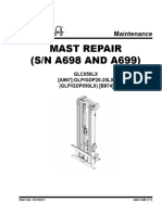 Mast Repair (S/N A698 AND A699) : Maintenance