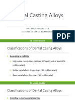 Dental Casting Alloys