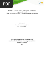 Unidad 3 Paso 3 - Análisis de Andrología y Últimas Biotecnologías Reproductivas