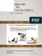 Trabalho DE Educação Física: Alongamento