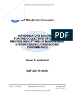 IAF MD15 CB Indicators Issue1 Version2 14062023