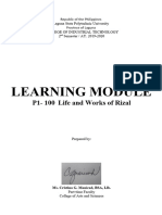 Learning Module p1 100 Life and Works of