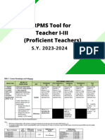 Annex A2 RPMS Tool For Proficient Teachers SY 2023-2024