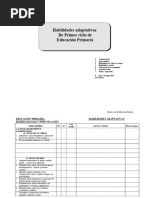 Habilidades Primer Ciclo Primaria