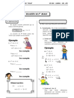 III BIM - 3er. Año - ALG - Guía 6 - Ecuación de 2do Grado