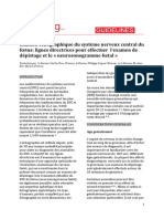 Examen Échographique Du Système Nerveux Central Du Fœtus: Lignes Directrices Pour Effectuer L'examen de Dépistage Et Le Neurosonogramme Fœtal