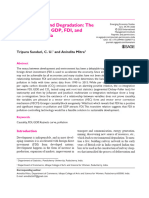 The Nexus Between GDP, FDI and Pollution in India