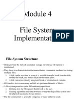 Module 4 File System Implemenattion