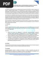 PROCEDIMIENTO ESTANDARIZADO PARA LA GESTIÓN INTERNA DE RESIDUOS Y DESECHOS GENERADOS EN LA CLÍNICA OCCIDENTAL DE ESPECIALIDADES NeoVida