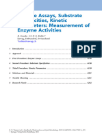 64 Enzyme Assays, Substrate Specificities, Kinetic Parameters: Measurement of Enzyme Activities