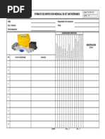 Formato de Inspección Kit Antiderrame