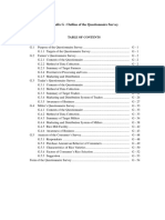 Appendix G: Outline of The Questionnaire Survey