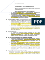 Lectura Principios Éticos de La Evaluación Psicológica