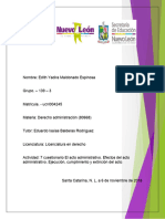 7 Actividad El Acto Administrativo Efectos Del Acto Administrativo - Ejecución, Cumplimiento y Extinción Del Acto DERECHO ADMINISTRATIVO Nov 2018