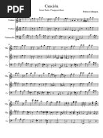 Canción Mompou Arrangement