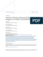 Global Fossil Energy Markets and Climate Change Mitigation - An An