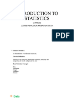 Introduction To Statistics