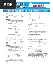 Ejercicios Resueltos de Polinomios Especiales - CLASE2