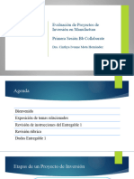 Primera Sesión BB Collaborate Evaluación de Proyectos de Manufactura