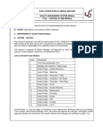 0.8 Control of QMS Manual