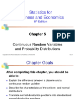 Continuous Random Variables and Probability Distributions