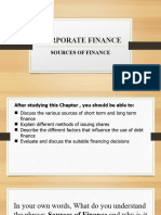 Lecture - Sources of Finance