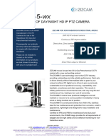 Zcam8-5 WX HD Ip PTZ Camera Datasheet Issue 01