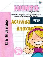 5to Grado Semana 34 ANEXOS. Del 22 Al 26 de Mayo de 2023