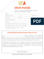 Ficha de Inscrição - Retiro Dos Jovens