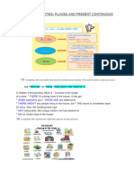 English Activities - Places and Present Continuous