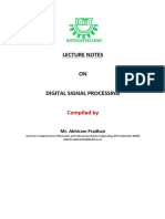 SM 6th SEM Etc Digital Signal Processing