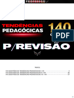 Tendências Pedagógicas - 140 Questões para Revisão