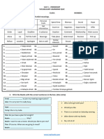 8 Sinif 1 Unite Friendship Vocabulary Grammar Quiz