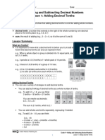 MathUp Add and Sub Dec No 01 Add Dec Tenths (Gr. 4)