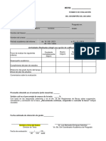 Formato de Evaluación Becario Por Semestre