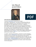 Kantian Duty Based (Essay)