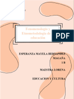 Fenomenologia y Etnometodologia de La Eduacion