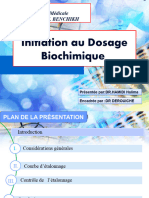 Initiation Au Dosage Biochimique