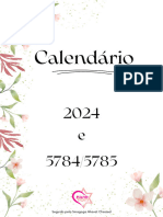 Calendário Hebraico 2024